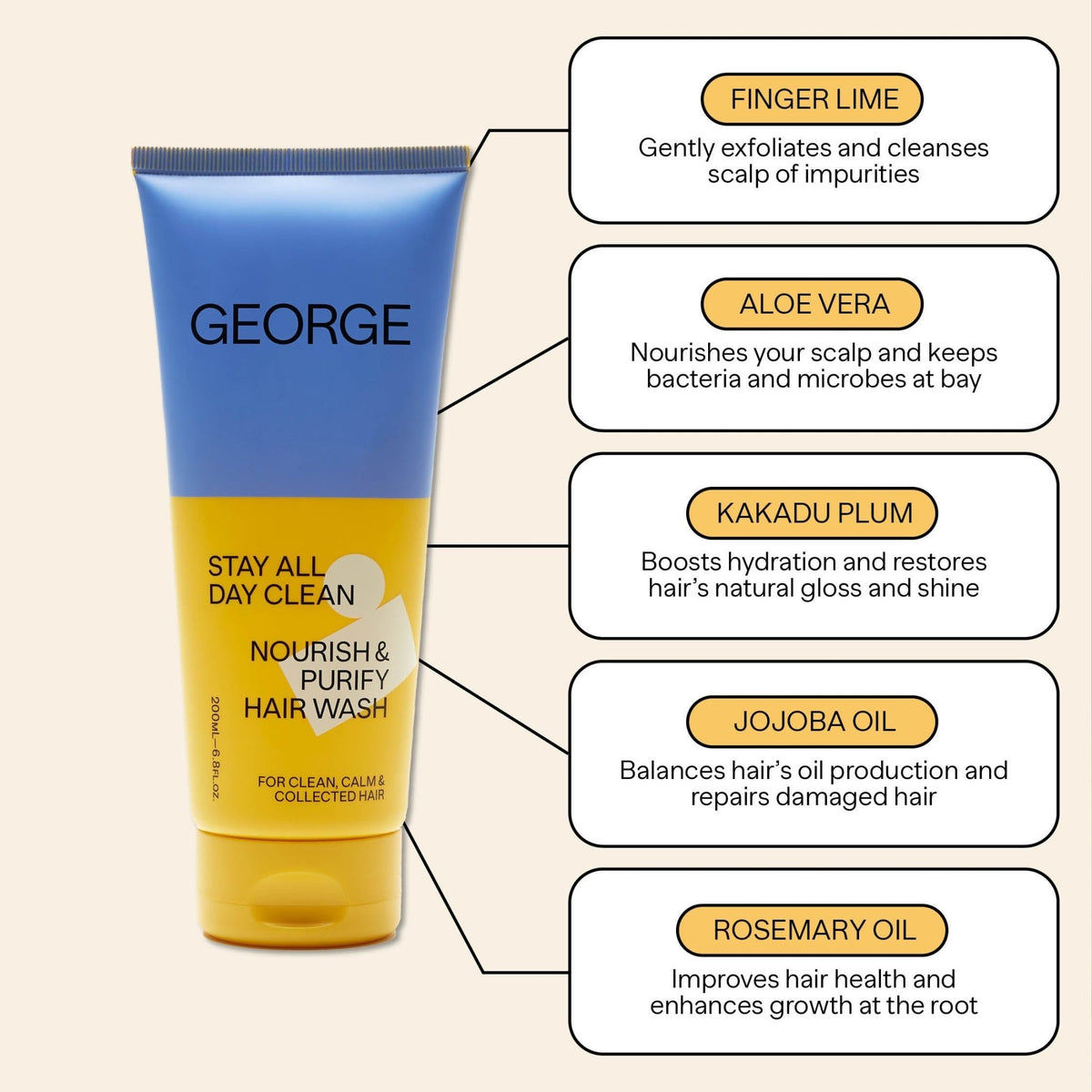 Stay All Day Clean Shampoo - George Haircare
